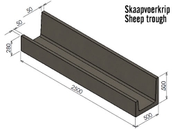 Skaap Voer Krip (350kg)