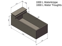 1000L Water Krippe