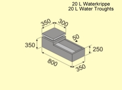 20L Water Krippe