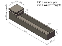 250L Water Krippe