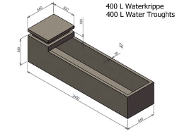 400L Water Krippe