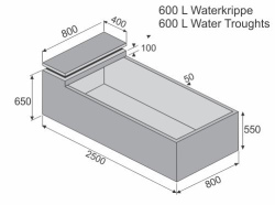 600-Liter-Water-Krippe