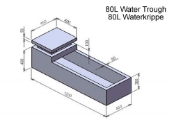 80L Water Krippe